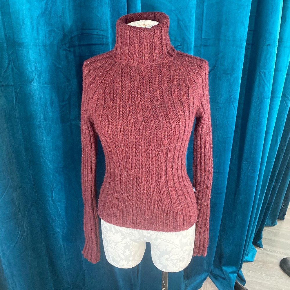 Abercrombie & Fitch Turtle Neck Rib-Knit Sweater